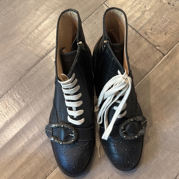 GUCCI Horsebit Leather Ankle Boot - Picture 4 of 7